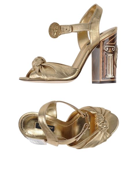 dolce gabbana sandals gold|dolce and gabbana slave sandals.